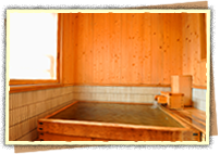 客室ヒノキ風呂